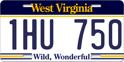 WV license plate 1HU750