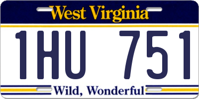 WV license plate 1HU751