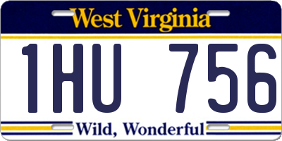 WV license plate 1HU756