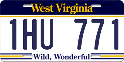 WV license plate 1HU771