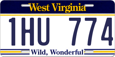 WV license plate 1HU774