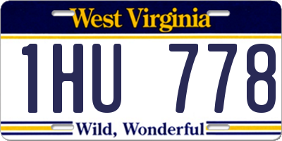 WV license plate 1HU778