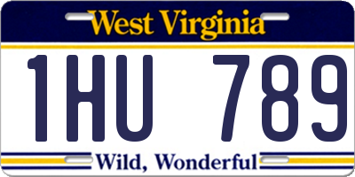 WV license plate 1HU789