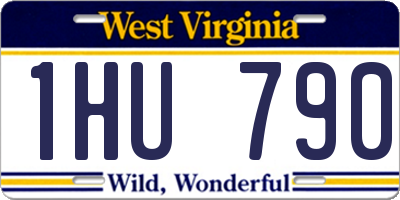 WV license plate 1HU790