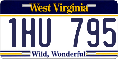 WV license plate 1HU795