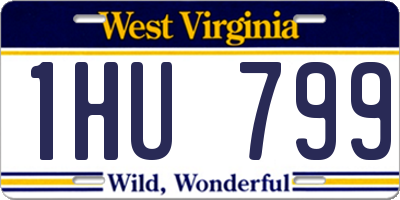WV license plate 1HU799