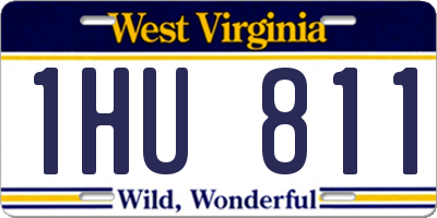 WV license plate 1HU811