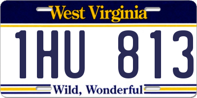 WV license plate 1HU813