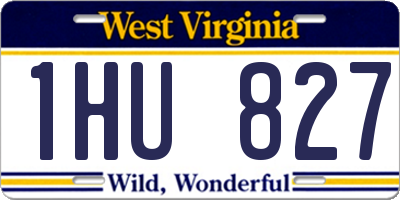 WV license plate 1HU827