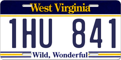 WV license plate 1HU841