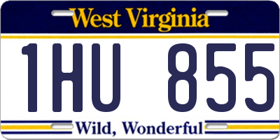 WV license plate 1HU855