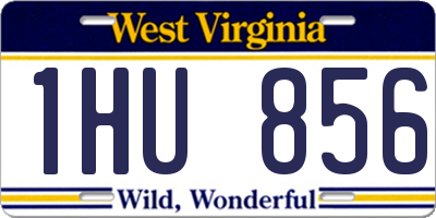 WV license plate 1HU856