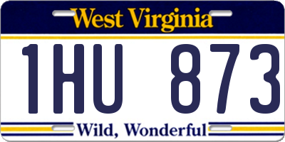 WV license plate 1HU873