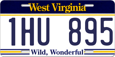 WV license plate 1HU895