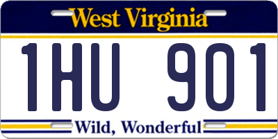 WV license plate 1HU901