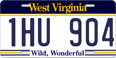 WV license plate 1HU904