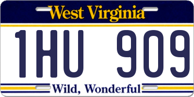 WV license plate 1HU909