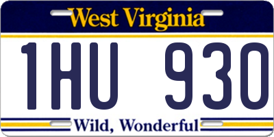 WV license plate 1HU930