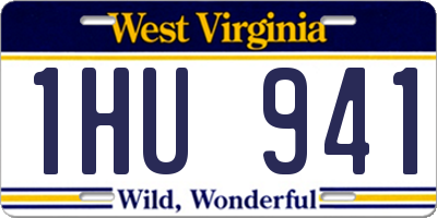 WV license plate 1HU941