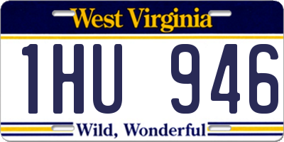 WV license plate 1HU946