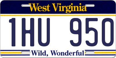 WV license plate 1HU950