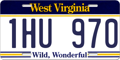 WV license plate 1HU970