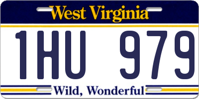 WV license plate 1HU979