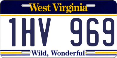 WV license plate 1HV969
