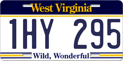 WV license plate 1HY295