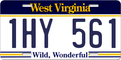 WV license plate 1HY561
