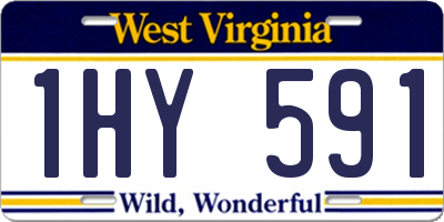 WV license plate 1HY591