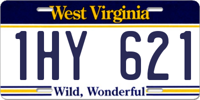 WV license plate 1HY621