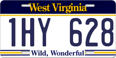 WV license plate 1HY628