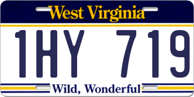 WV license plate 1HY719