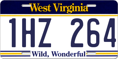 WV license plate 1HZ264