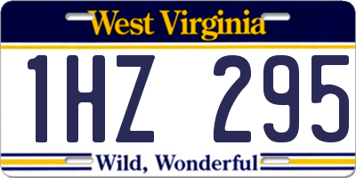 WV license plate 1HZ295