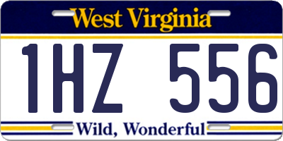 WV license plate 1HZ556