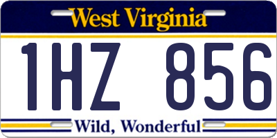 WV license plate 1HZ856