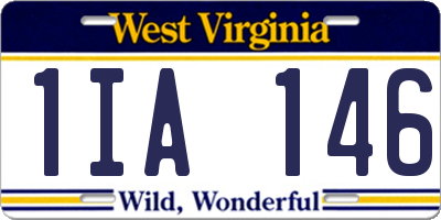 WV license plate 1IA146