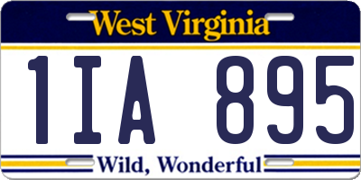 WV license plate 1IA895