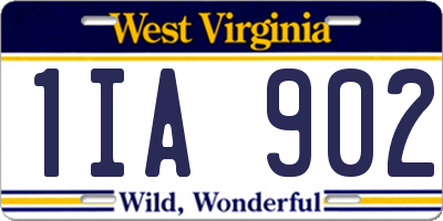 WV license plate 1IA902