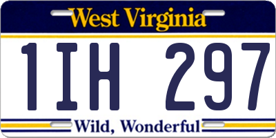 WV license plate 1IH297