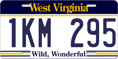 WV license plate 1KM295