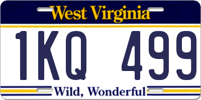 WV license plate 1KQ499