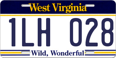 WV license plate 1LH028