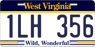 WV license plate 1LH356