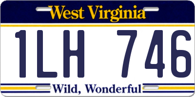 WV license plate 1LH746