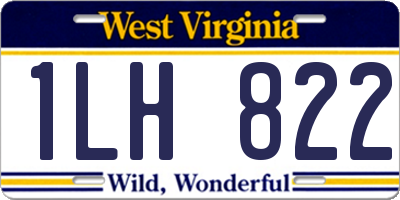 WV license plate 1LH822