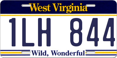 WV license plate 1LH844