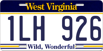 WV license plate 1LH926